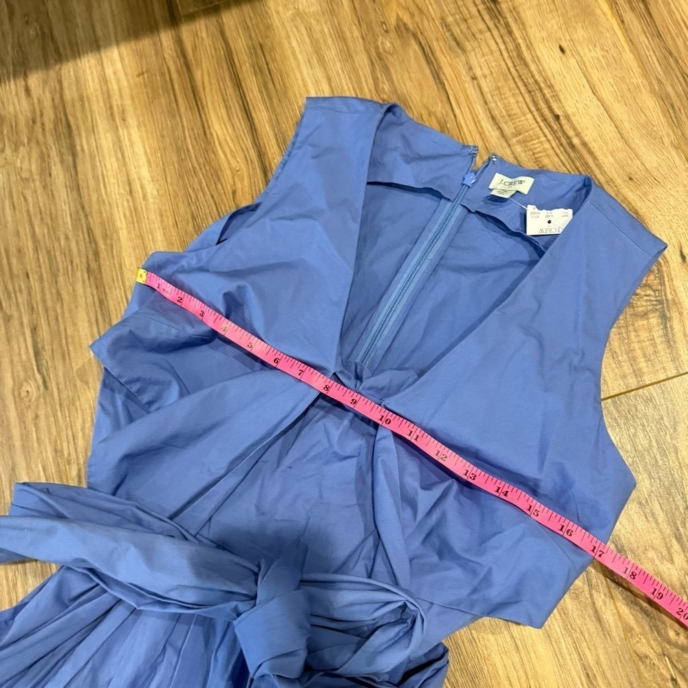 NWT JCrew V-neck wrap midi dress - Picture 8 of 9